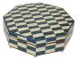 Preview: Nr.114M06 Intarsien Blau/Weiss